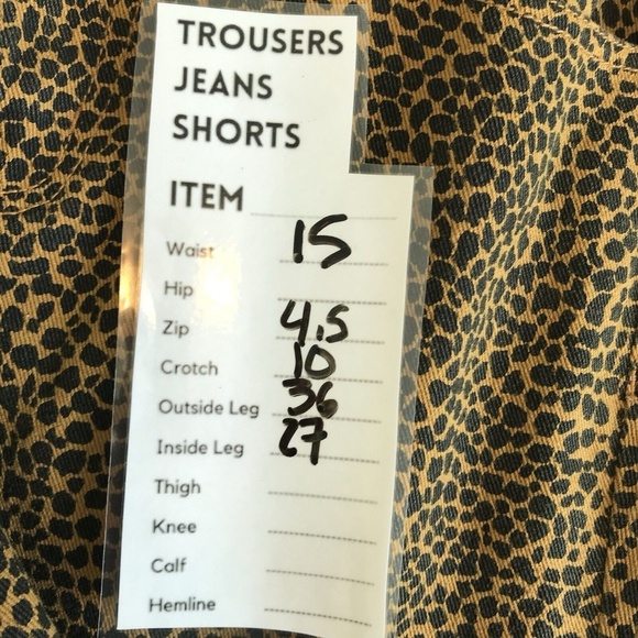 Current Elliott Spotted Cheetah Animal Print High Waist Stiletto Jeans Sz 28 - Picture 15 of 15